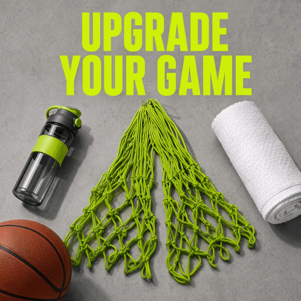 2pcs Knotted Basketball Mesh All Weather Luminous Basketball Mesh Shooting Pocket Sports Practice
