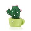 2.5-3.4cm 1/4Pcs Funny Cactus Flower Figurines Resin Cactus Miniatures Micro Ornaments DIY Mini Sculpture Decoration Crafts
