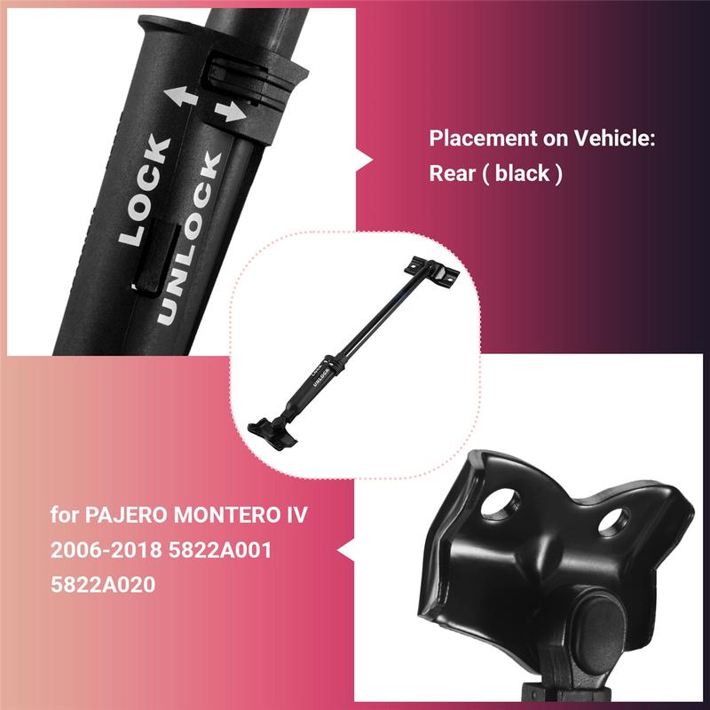 Car Rear Tailgate Gate BACK DOOR SAFETY STOPPER for Mitsubishi PAJERO MONTERO IV 2006-2018 5822A001 5822A020