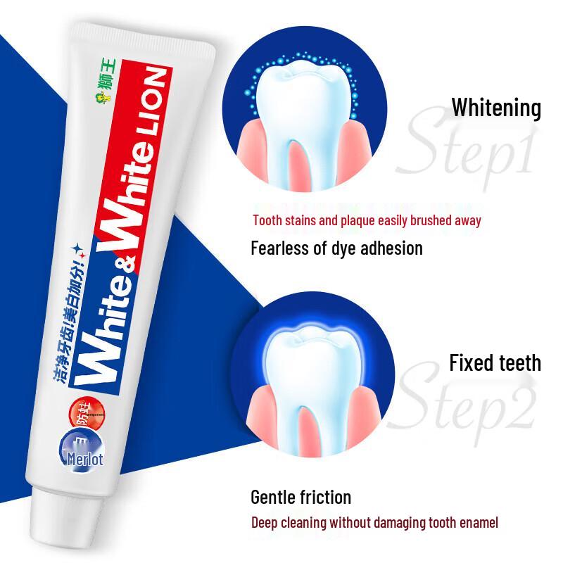 Набор зубных паст Lion White & White