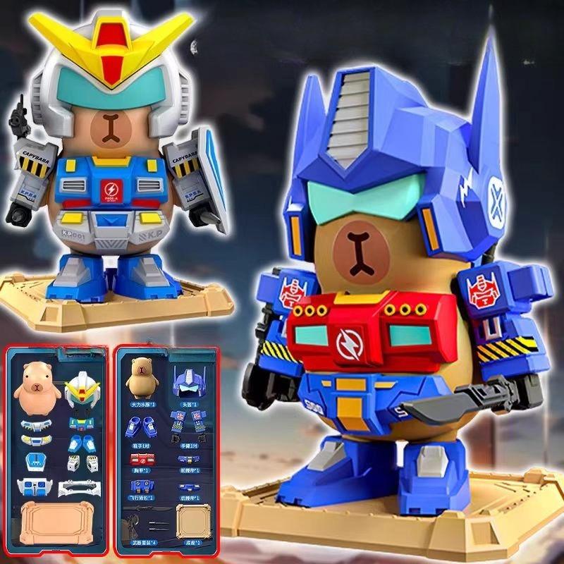 Креативный робот-капибара Меха-наборы Сборная модель Игрушка Магнитный набор брони Меха Украшения Детские игрушки Подарки Оригинальный