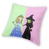 Wicked Elphaba Glinda Square Pillowcase Polyester Linen Velvet Creative Zip Decor Car Cushion Case