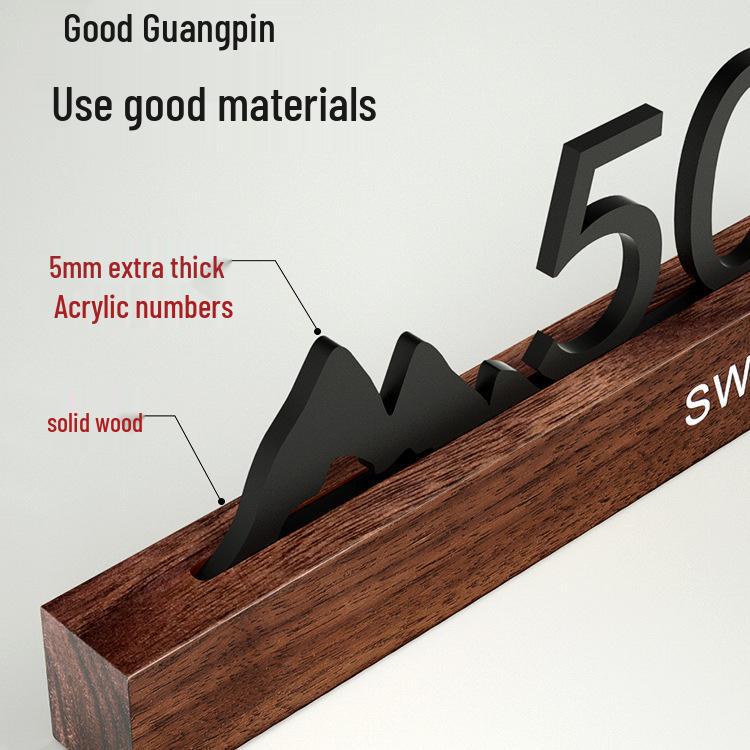 Светящаяся персонализированная наклейка с номером дома для входной двери