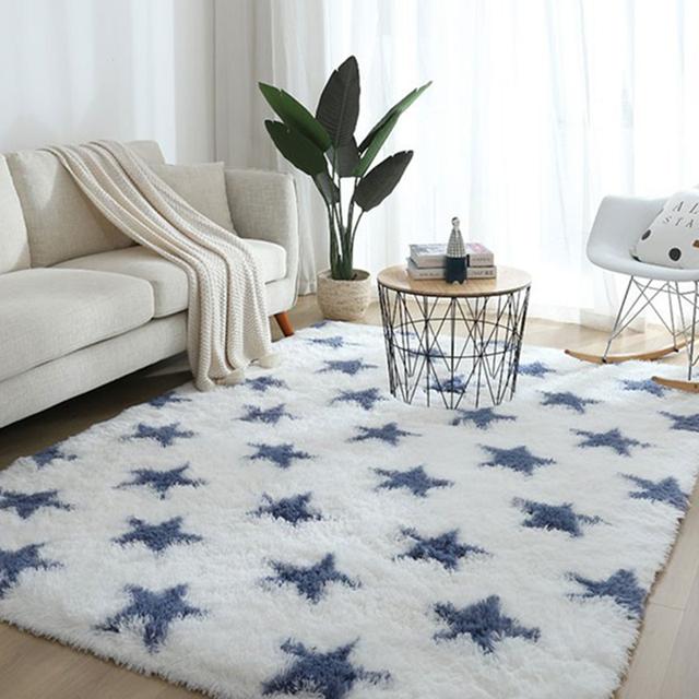 Delicate Keep Warm Home Decor Carpets For Windows And Bedsides Fluffy In The Living Room Household Plush Fashion Carpet 