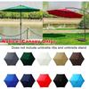 10Ft 6 Ribs Patio Umbrella Replacement Canopy (Canopy only), Canopy Replacement UV Protection Waterproof Outdoor Table Market Yard Umbrella Top