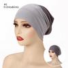 Fashion Double Color Inner Hijab Cap For Women Cotton Jersey Underscarf Hijab Undercap Islam Headscarf Wraps Turban Headband