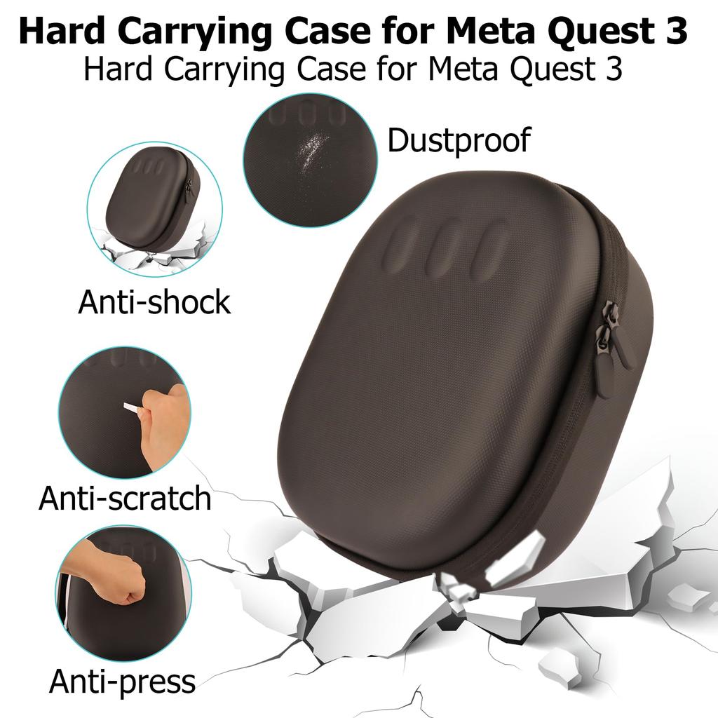 Чехол для переноски гарнитуры Meta Quest 3 VR, противоударный чехол для хранения Oculus Quest 3 VR, повязка на голову и другие аксессуары