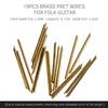 19 шт. 2,2 мм Латунные лады для гитары Ладовые проволоки для накладки классической гитары