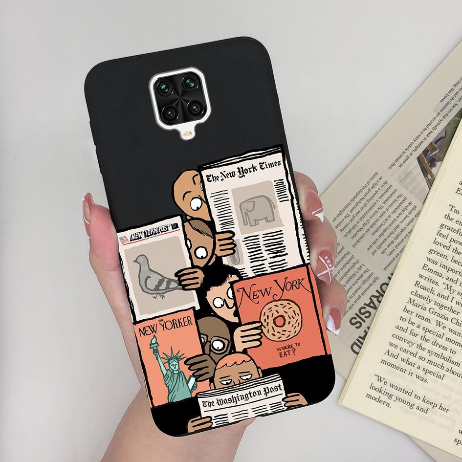 Чехол для телефона Xiaomi Redmi Note 9 Pro Max Милый матовый узор Силиконовая задняя крышка Чехол для Redmi Note 9Pro 9S 9 S Fundas Coques