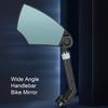 Велосипедное зеркало заднего вида, вращающееся на 360 градусов, с регулируемыми углами, выдвижной ручкой, легко устанавливается, широкий обзор, более четкое зрение, крепление на руль