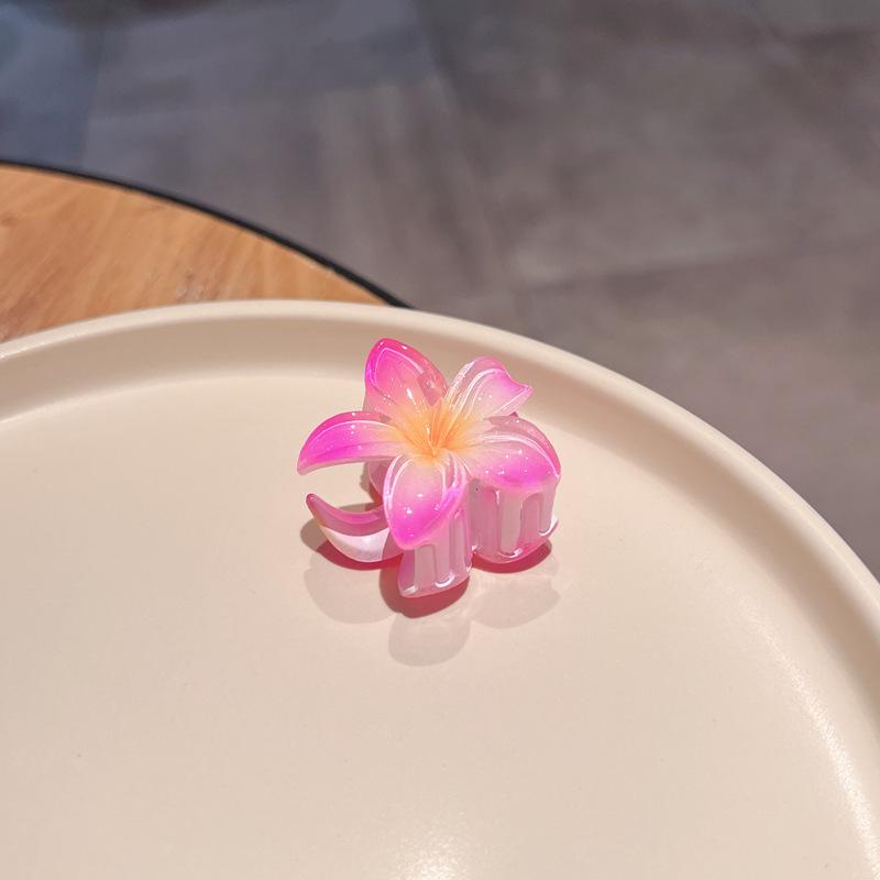 Plumeria Candy Color Fairy Hair Clip - Elegant Shark Clip Accessory