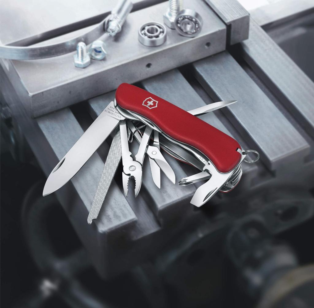 VICTORINOX Work Champ Red Swiss Army Knife Многофункциональный нож для кемпинга на открытом воздухе Оснащен пилой по металлу и напильником по металлу Сделано в Швейцарии с 21