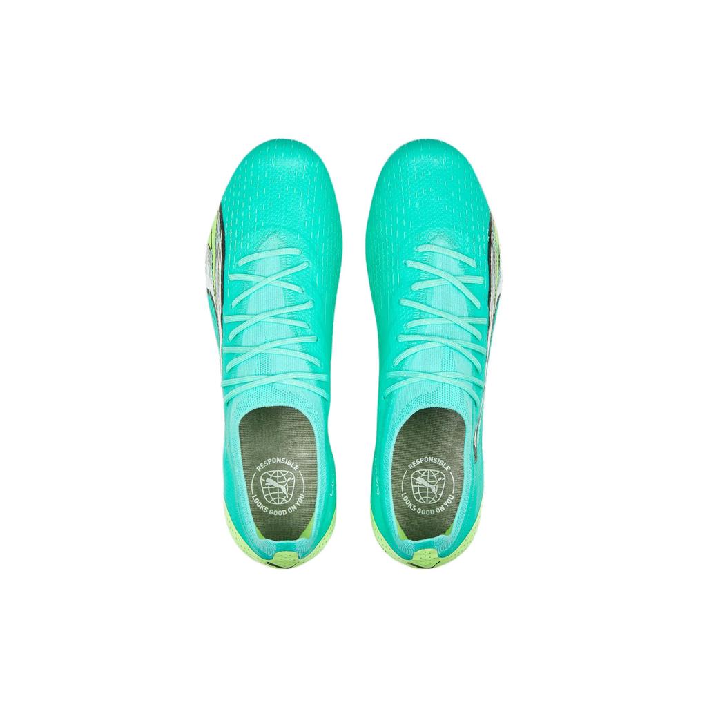 Puma Ultra Ultimate FG AG Supercharge Pack — кроссовки унисекс Electric Peppermint Green White Fast-Yellow 107163-03