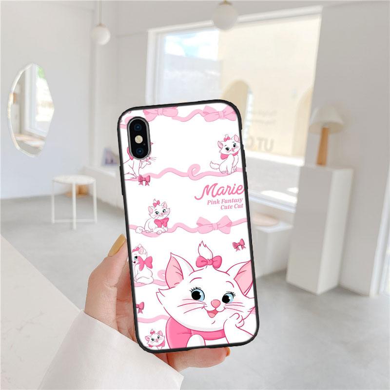 CJ99 The Aristocats Marie Soft Shell Phone Case for iPhone 16 15 14 13 12 Pro Max Plus Mini