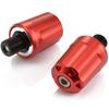 Daytona Aluminum Billet Motorcycle Bar End Kawasaki M17 Type Ninja H2 Heavy Weight Bar End Revolver Red 17253 (ZX-10R Etc.)