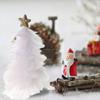 Feather Christmas Tree Tabletop Decoration Handcrafted Tree Figurine with Star Topper Holiday Home Centerpiece for Christmas New Year Party
