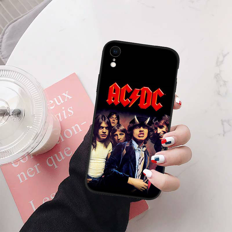 Чехол для телефона AC DC для iPhone 6 6s 7 8 11 12 13 14 15 XS Pro Max XR X SE Samsung S20 S21 S22 S23 S24 FE Ultra S8 S9 S10 Plus Lite S21S S10E