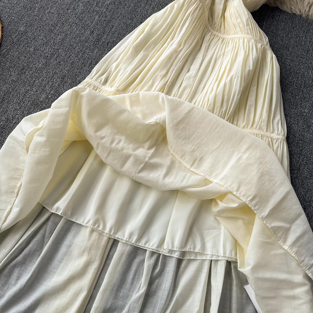 Летние женские отпускные платья с бретелькой на шее и талией для похудения