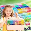 Набор бусин Perler на 24/48/72/96 цветов, полный набор для рукоделия DIY с платформами, пинцетом, бумагой для глажки для плавления бусин