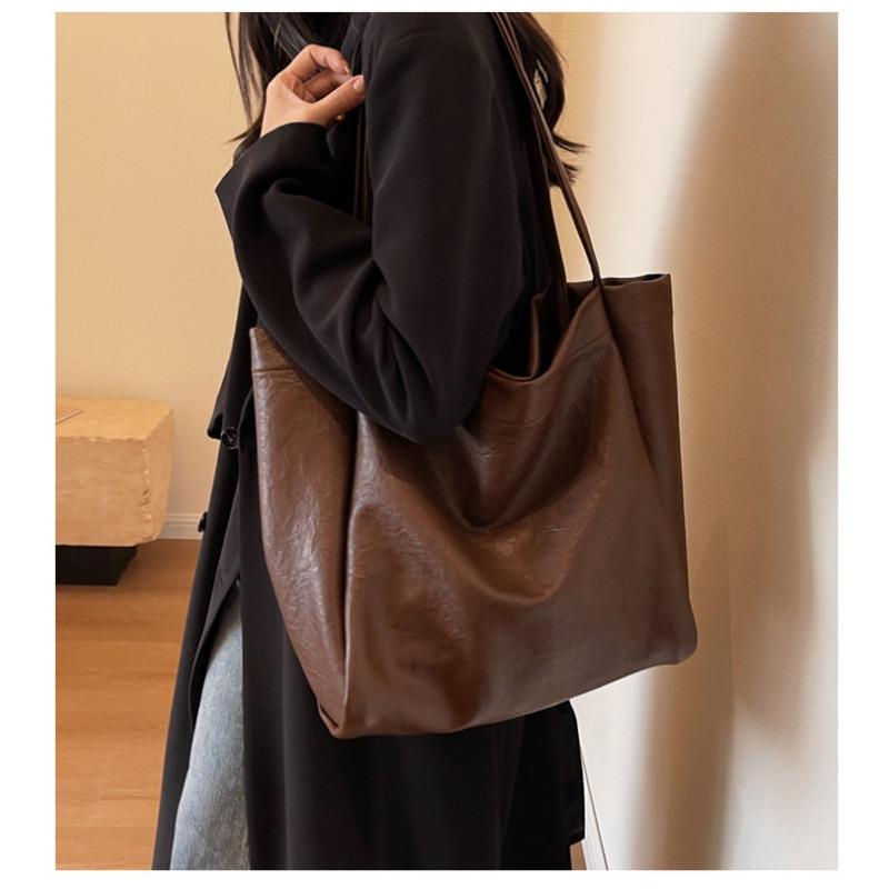 Большая сумка 2024, новинка, винтажная сумка на плечо для отдыха, высокое качество, большая вместительная сумка для поездок на работу