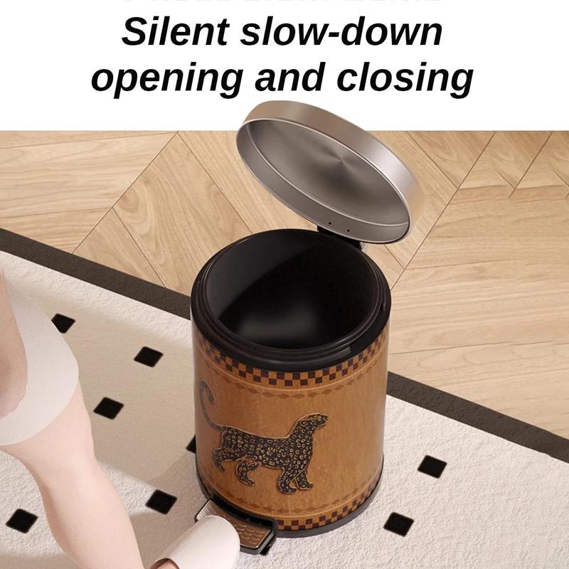 Винтажные мусорные баки, металлический мусорный бак, роскошная мусорная корзина для гостиной, большая емкость, отдельные мусорные баки, вещи для дома и кухни