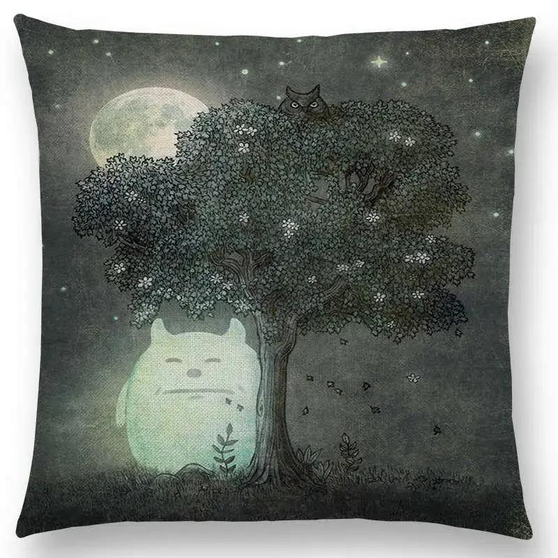 Новейшая Милая Маленькая Привидение Парусник Кит Океан Олень Медведь Дайвер Принты Наволочка Диванная Подушка