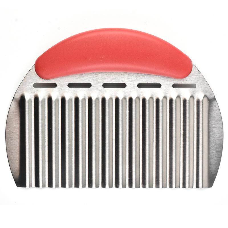 Stainless Steel Crinkle Cut French Fry Cutter Potato Slicer Onion Wave Chopper Kitchen Tool