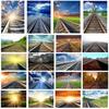 Railway Landscape Backdrop for Studio,Live Streaming,Parties Decor,Bedroom,Office,Background Tapestry