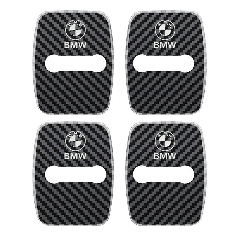For BMW M X1 X3 MSG958 4PCS Car Door Lock Cover For BMW 1 2 3 5 7 Series M POWER X1 X3 X5 X6 G20 Stainless Steel Protective Cover Accessories
