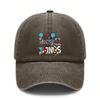 Teacher Baseball Cap - Letter "Teacher Of Little THINGS" Print Unisex Adjustable Polyester Breathable Casual Outdoor Sports Cap For Gift