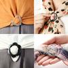 Garment Accessories Clothes Decoration Round Heart Scarf Buckle Garment buckle T Shirt Clips Resin