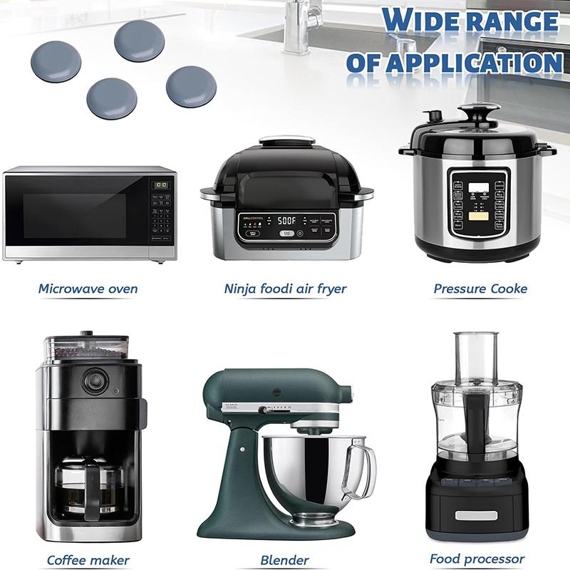 12 шт., слайдеры для кухонной техники, самоклеящиеся ползунки для стула, бесшумная фритюрница, круглые самоклеящиеся движущиеся подушечки для мебели