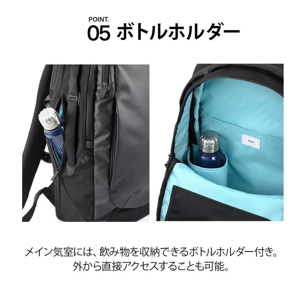 Мужской рюкзак Ace Gene 17 л, формат A4, совместимый с 14,0-дюймовыми ПК, двухсекционный дизайн, расширяемый объем Lagurentis, светоотражатель в комплекте, и