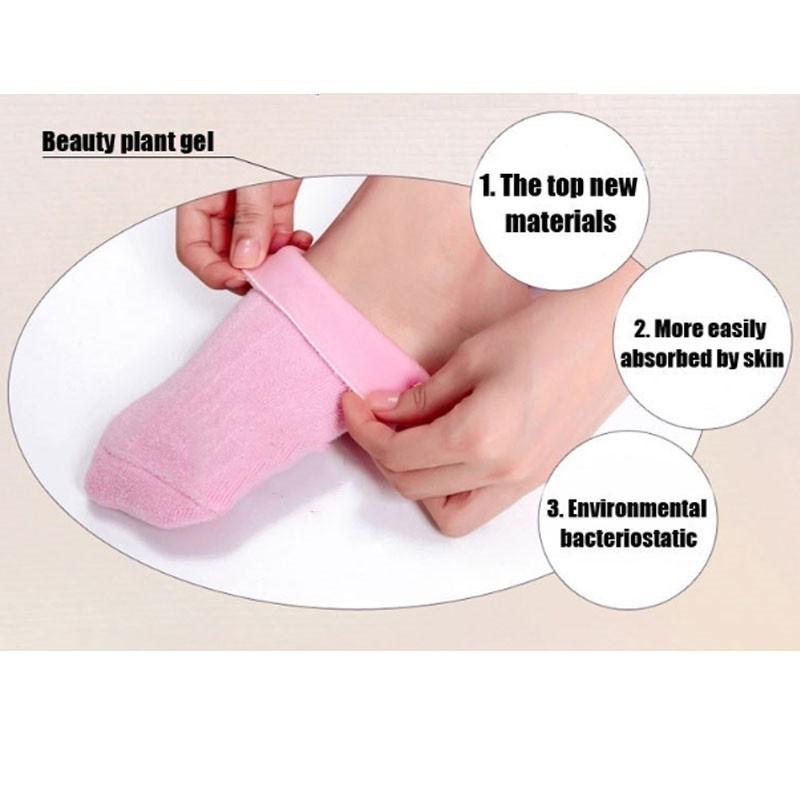 Силиконовые носочки для стоп с увлажняющим эффектом