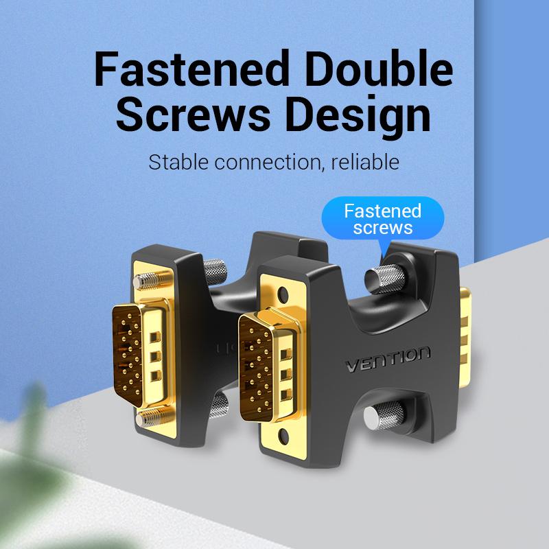 Vention VGA to VGA адаптер VGA мужской и женский разъем 15-контактный VGender Changer конвертер для ПК ТВ-бокса ноутбука SVGA соединитель адаптер