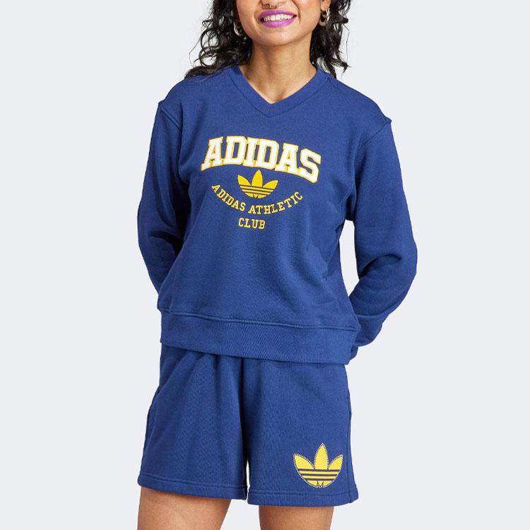 Adidas Originals COLLEGE GRAPHIC Sweatshirt Women's Blue IL2414