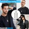 Мужская цепочка RAZORNECK с бритвенным лезвием из нержавеющей стали, собачья бирка в стиле хип-хоп