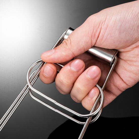 Lightweight Dish Clip Convenient Control Stainless Steel Multifunctional Heat-resistant Plate Pot Clamp for Kitchen