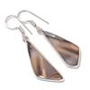Botswana Agate Handmade 925 Sterling Silver Jewelry Earring 1.85" v8E32
