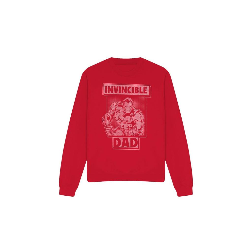 Iron Man Unisex Adult Invincible Dad Fathers Day Sweatshirt