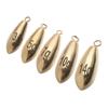 5pcs Split Line Sinkers Additional Weight Sinker Hook Connector Brass Fishing Lead fall