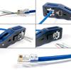 HFS (R) RJ45 Crimping Tool for Through-Type LAN Connectors, CAT6A/CAT6/CAT5E Connectors, Compatible with Telephone Cables