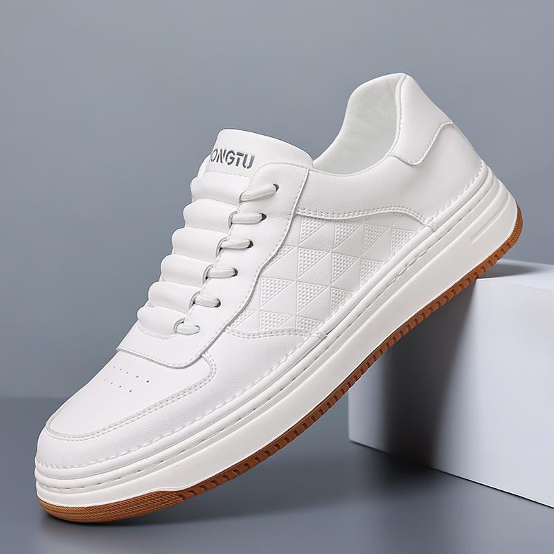 Split Leather Casual Sneakers Versatile Mens Trainers Comfy Vulcanize Shoes for Walking Hiking Jogging Footwear Man Skate Shoes