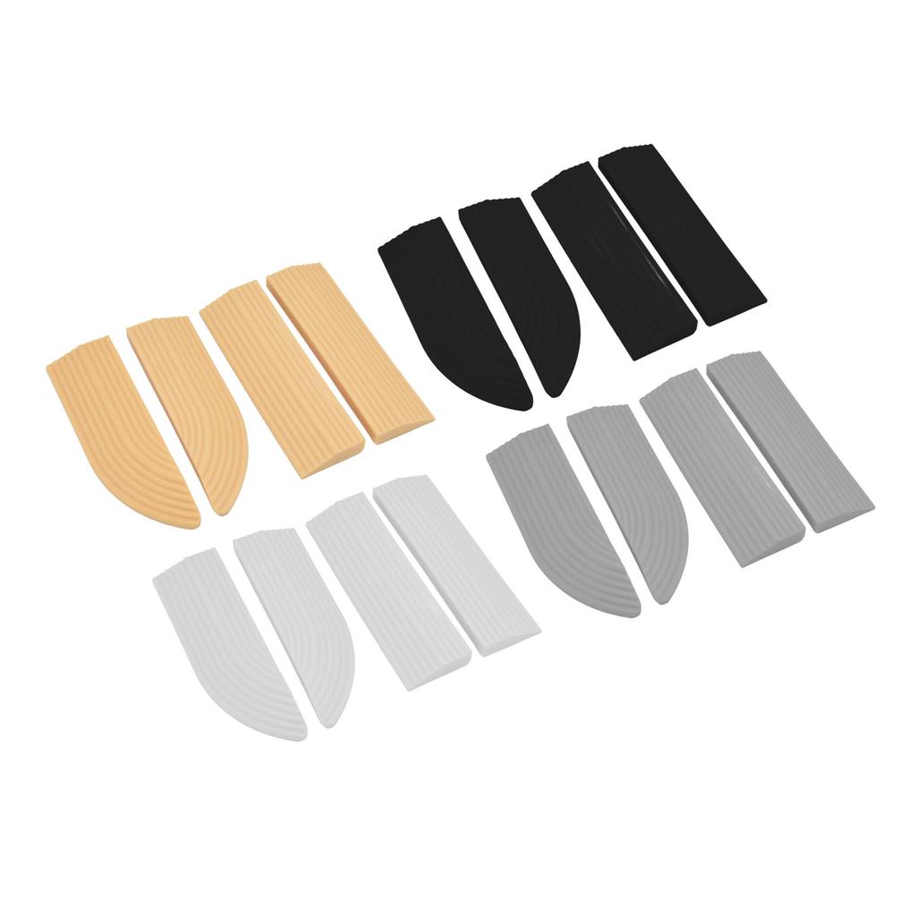 4PCS Sweeper Door Sill Stair Wheelchair Door Sill Assembly Rubber Door Threshold Prot