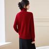 Srcr Women's 100% Pure Wool Turtleneck Sweater