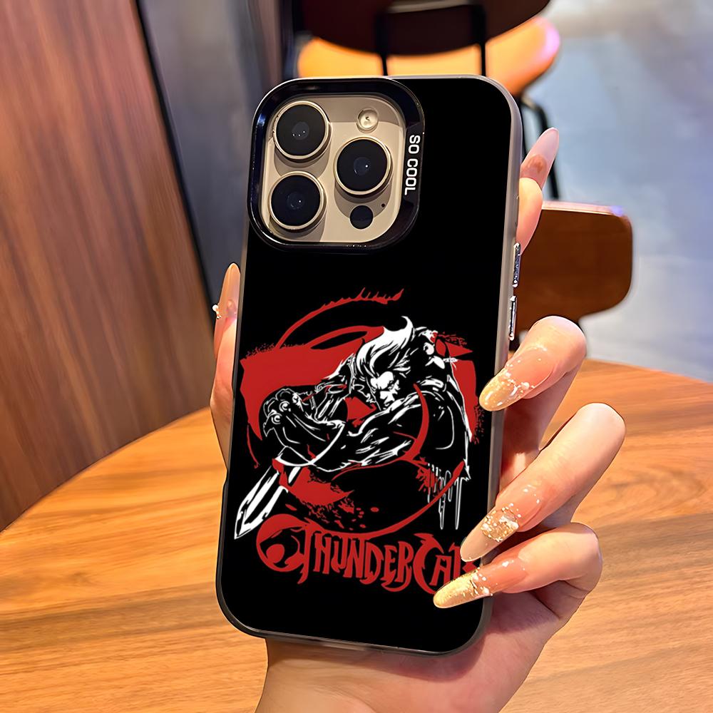 T-ThunderCats CARTOON Phone Case For IPhone17 Air 16 15 14 Plus 13 12 11 Pro 7 8 XS Max XR Silver Black Bumper Case