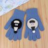 Winter sweet funny dolls can touch the screen to keep warm all-finger gloves, students riding leaking fingers playing mobile phone gloves