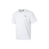 Puma Solid Color Loose Fit Round Neck Short Sleeve Drop Shoulder T-Shirt Unisex T-Shirt White 682915-02