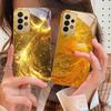 Золотой красный феникс Для Samsung A 01 52S A04 A05S A10 A12 13 22 23 24 36 42 M02 Note 10 20Ultra 8 9 Золотой стеклянный чехол для телефона