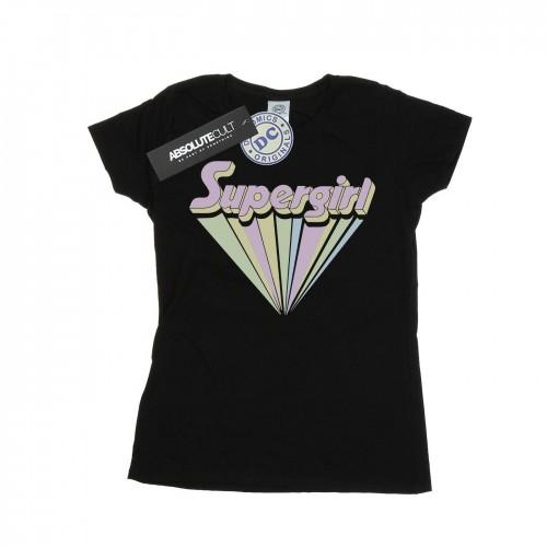 DC Comics Womens/Ladies Supergirl Pastel Logo Cotton T-Shirt